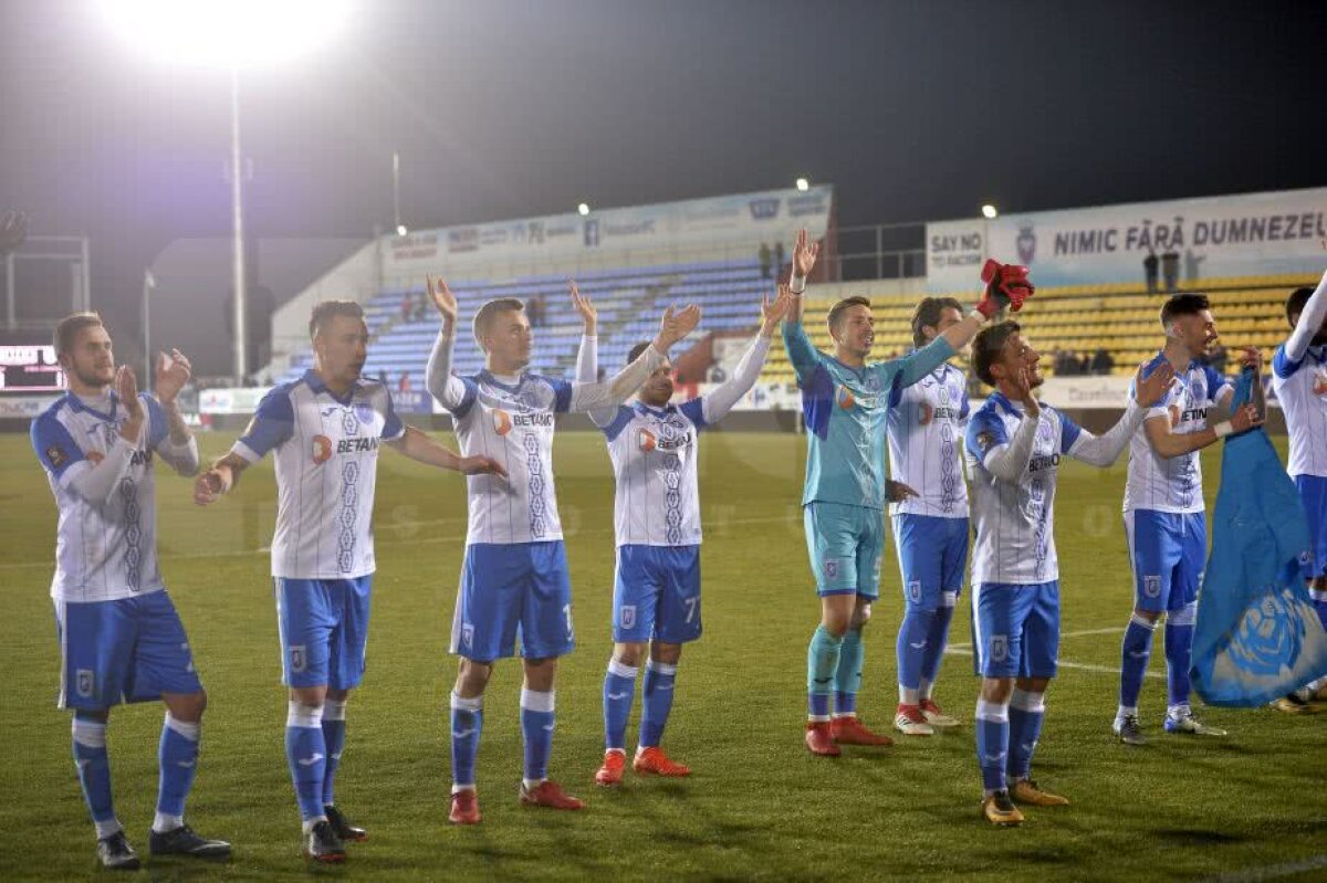 VIDEO+FOTO Oltenii din tribune au făcut spectacol cu jucătorii la meciul cu FC Voluntari