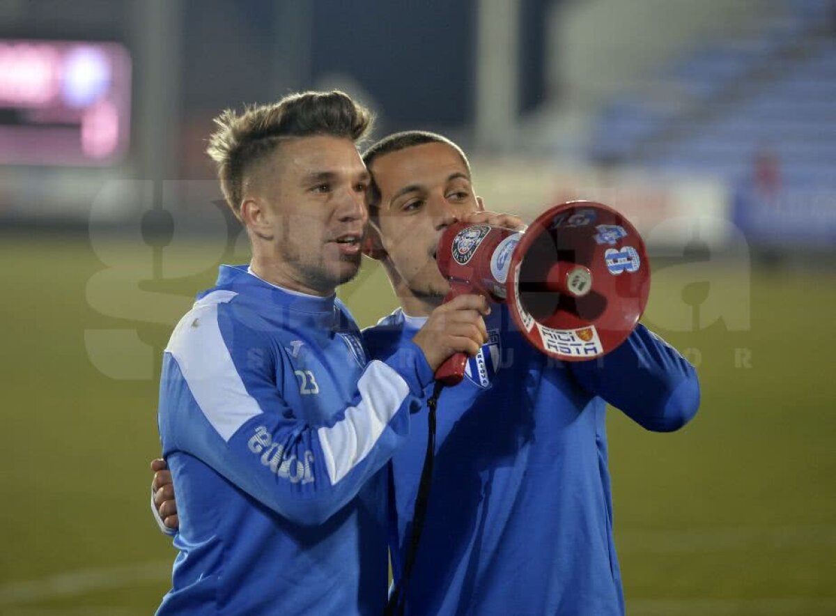 VIDEO+FOTO Oltenii din tribune au făcut spectacol cu jucătorii la meciul cu FC Voluntari