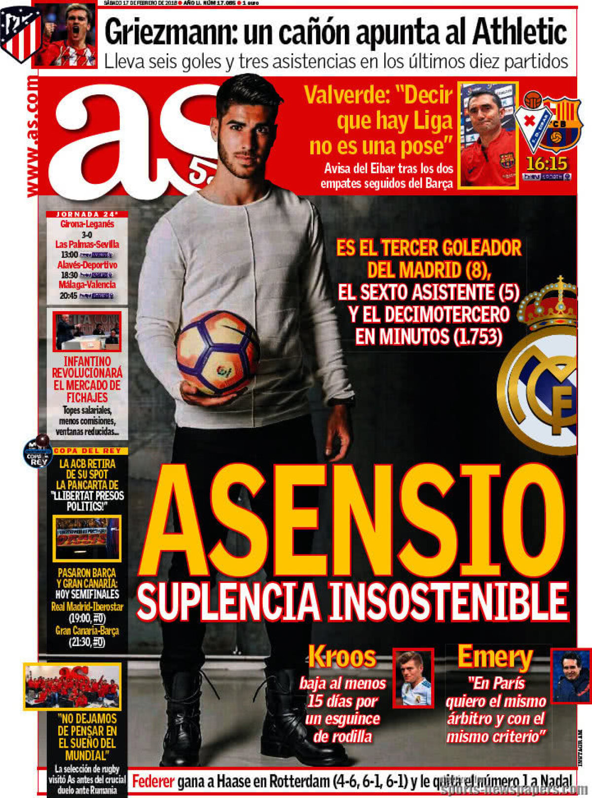 Ce scriu azi ziarele de sport din lume (17 februarie 2018)