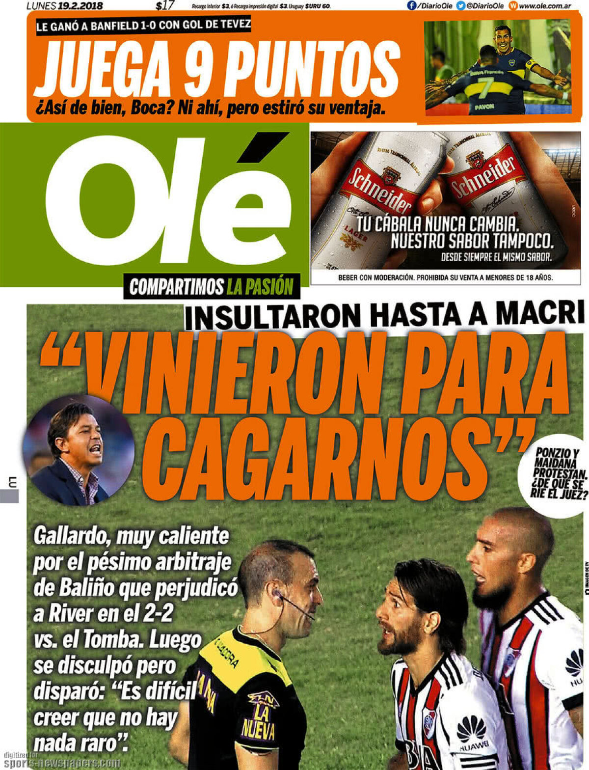 Ce scriu azi ziarele de sport din lume (19 februarie 2018)