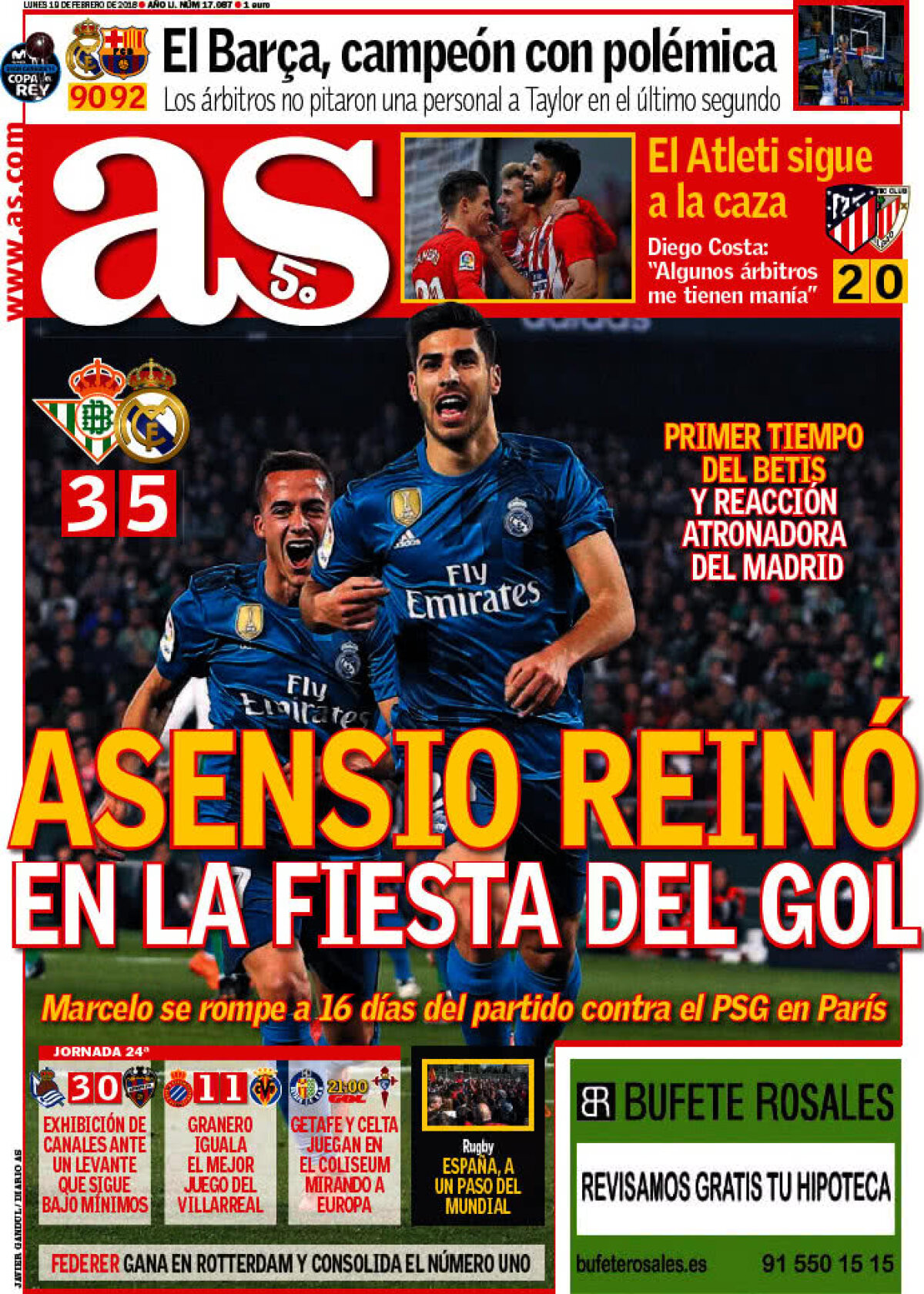 Ce scriu azi ziarele de sport din lume (19 februarie 2018)