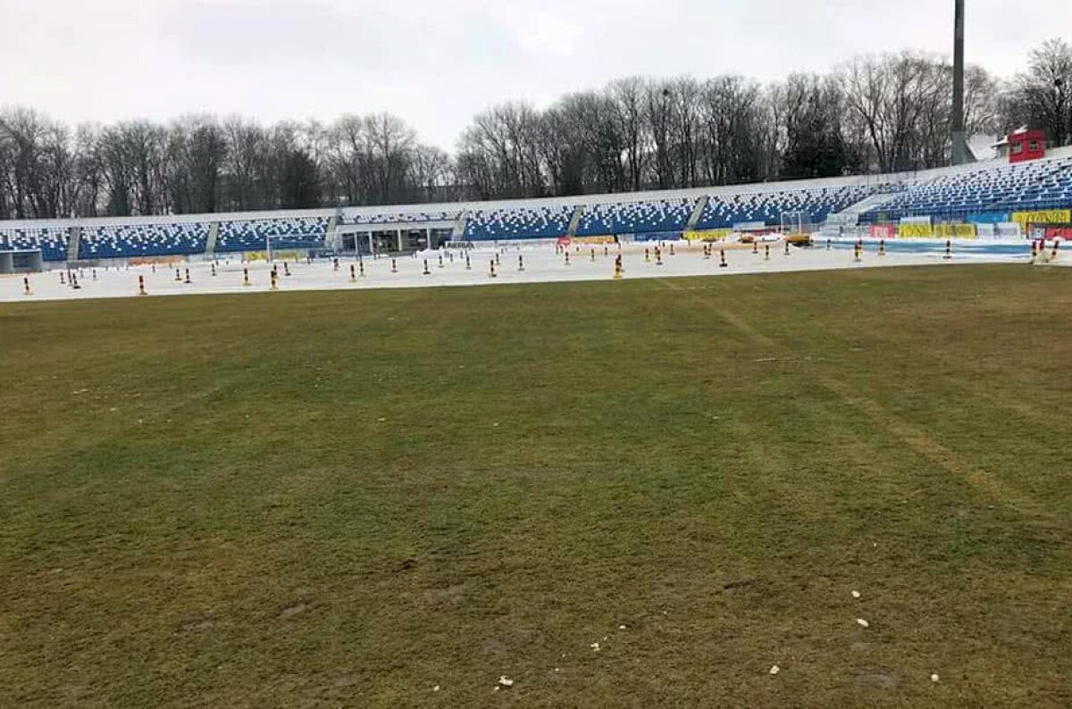 GALERIE FOTO Cum arată cele două stadioane pe care se vor juca meciurile decisive pentru play-off » Temperaturi scăzute la orele de disputare ale partidelor