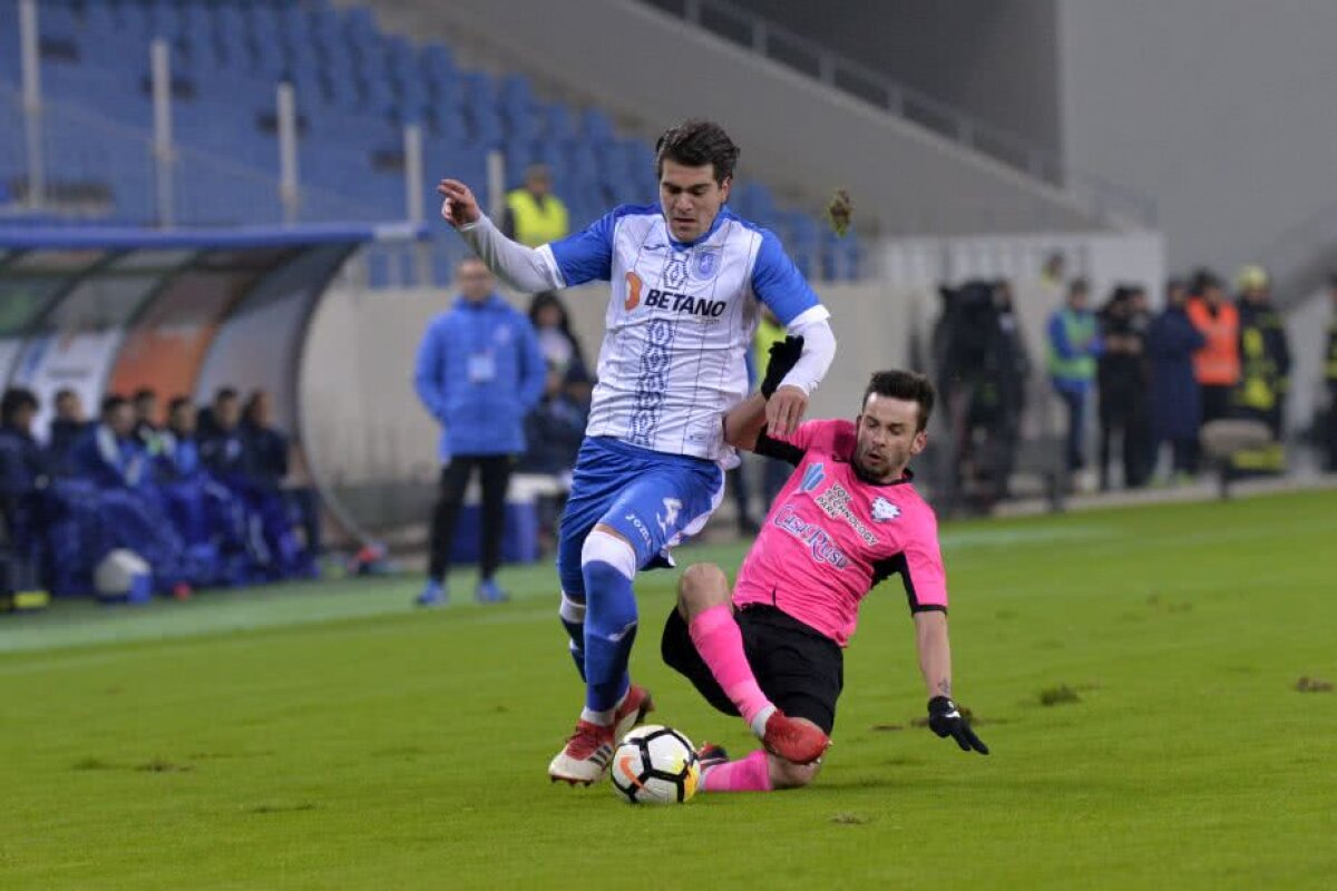 VIDEO+FOTO U Craiova ratează șansa de a trece peste FCSB » Oltenii au remizat cu ACS Poli, 1-1, după un meci cu două goluri de excepție