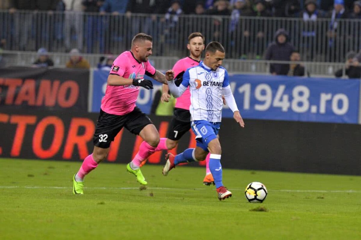 VIDEO+FOTO U Craiova ratează șansa de a trece peste FCSB » Oltenii au remizat cu ACS Poli, 1-1, după un meci cu două goluri de excepție