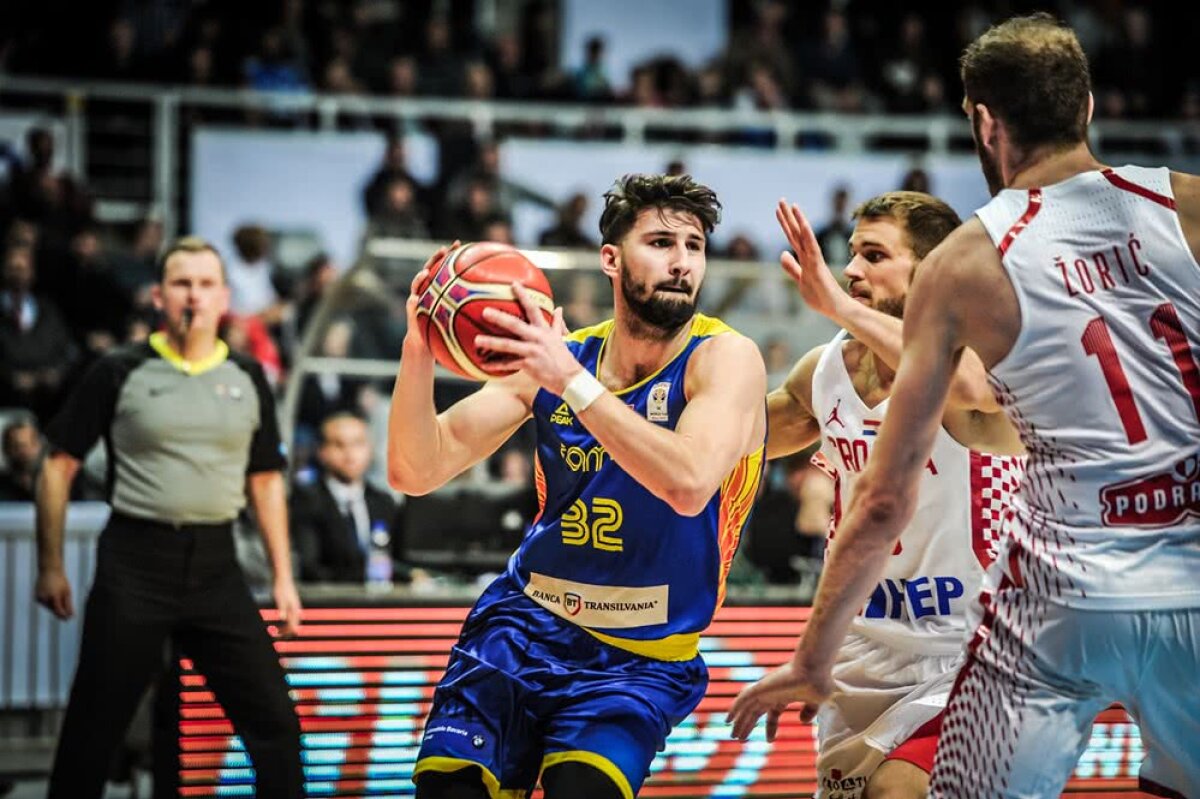 FOTO Ce victorie! România a învins Croația, 58-56, chiar la ea acasă după în meci nebun, în preliminariile pentru Mondial