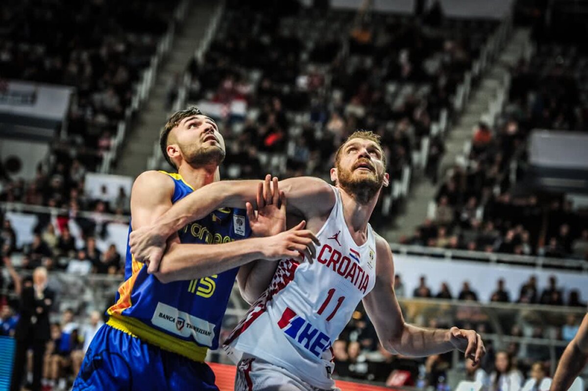 FOTO Ce victorie! România a învins Croația, 58-56, chiar la ea acasă după în meci nebun, în preliminariile pentru Mondial