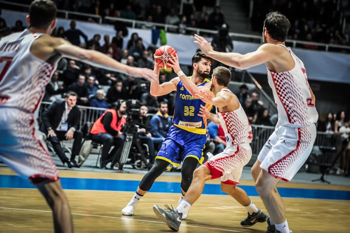 FOTO Ce victorie! România a învins Croația, 58-56, chiar la ea acasă după în meci nebun, în preliminariile pentru Mondial