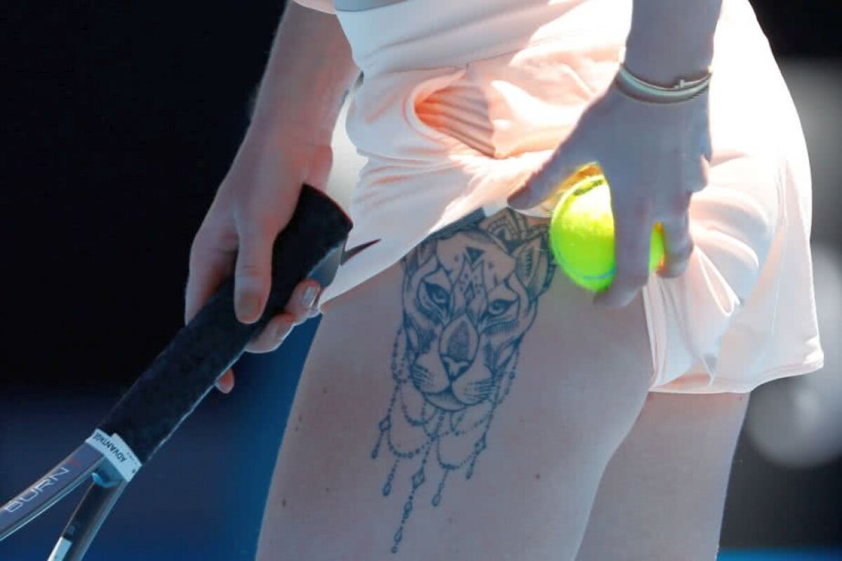GALERIE FOTO Tatuajul Elinei Svitolina, rivala lui Halep, face furori pe internet! A pozat în cea mai tare ședință erotică din 2017