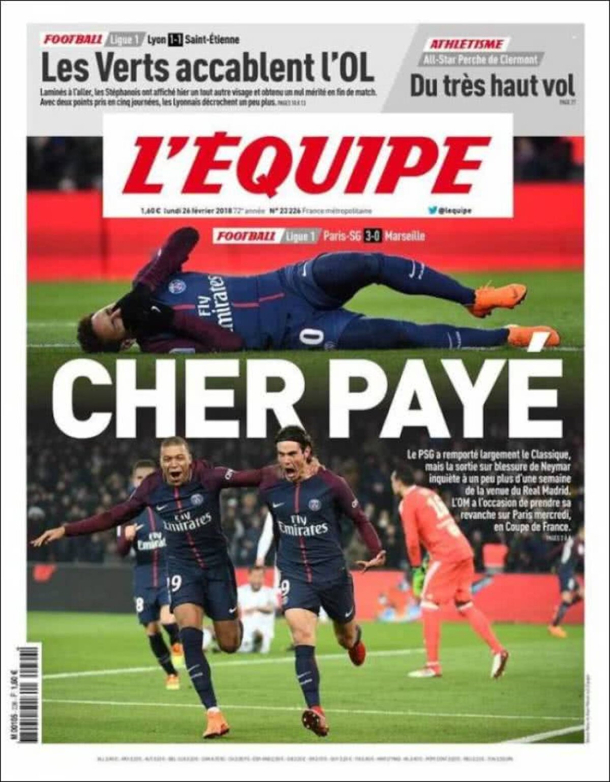 Ce scriu azi ziarele de sport din lume (26 februarie 2018)