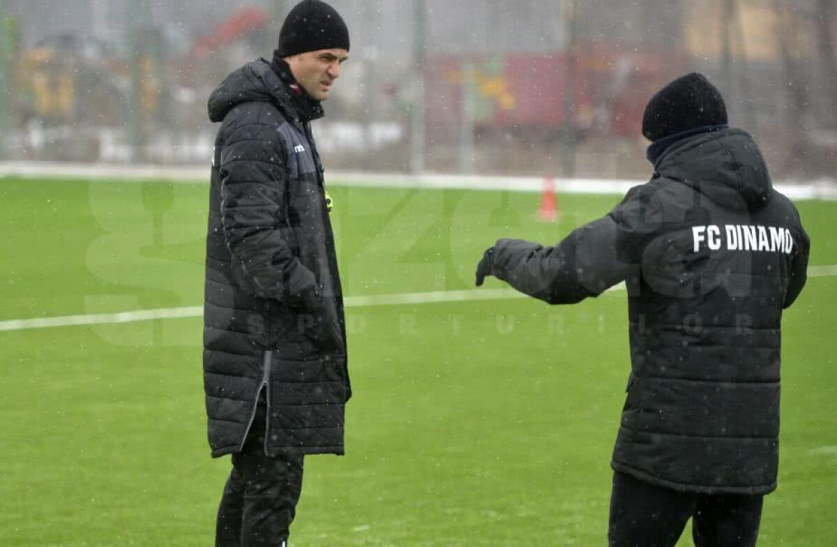 GALERIE FOTO + VIDEO Florin Bratu a condus azi primul antrenament la Dinamo! Cum a încercat să-i mobilizeze pe jucători
