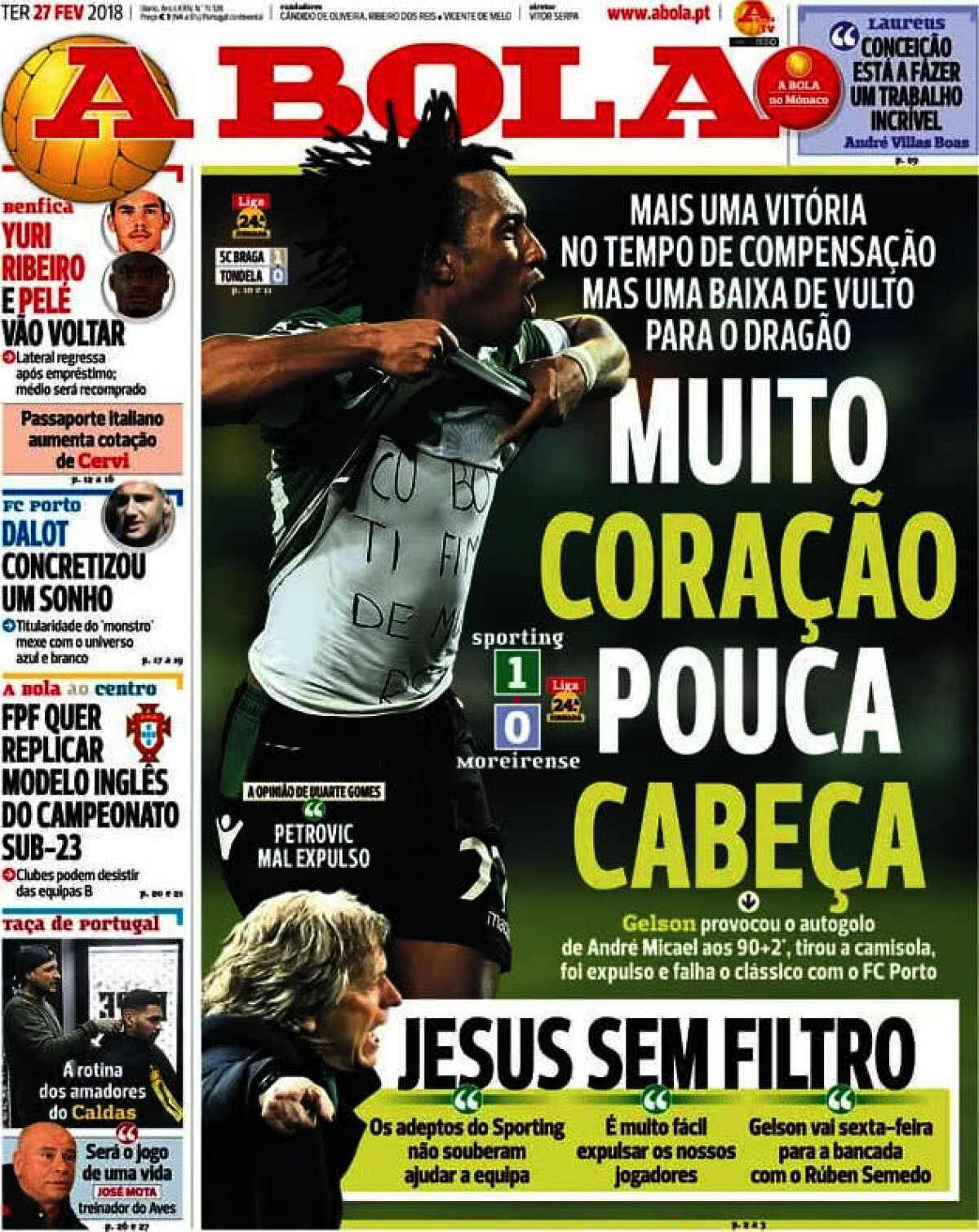 Ce scriu azi ziarele de sport din lume (27 februarie 2018)