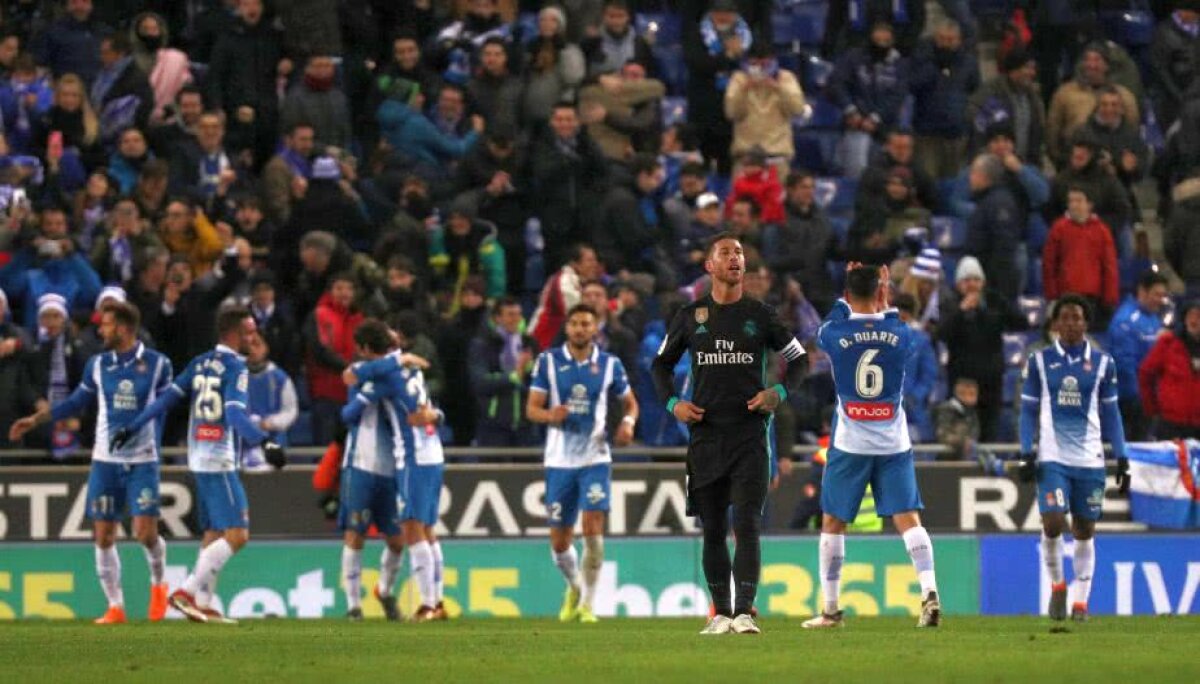 VIDEO + FOTO Eșec dramatic pentru Real Madrid în La Liga! Espanyol a câștigat în prelungirile partidei 