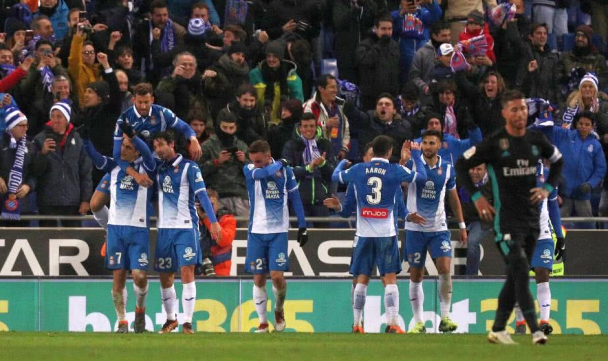 VIDEO + FOTO Eșec dramatic pentru Real Madrid în La Liga! Espanyol a câștigat în prelungirile partidei 