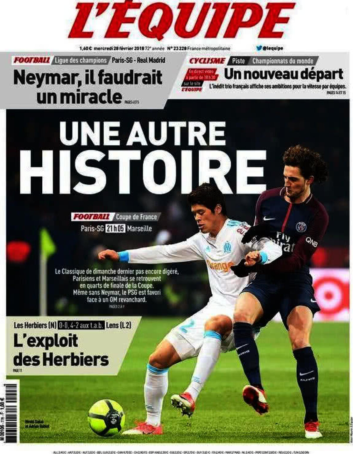 Ce scriu azi ziarele de sport din lume (28 februarie 2018)