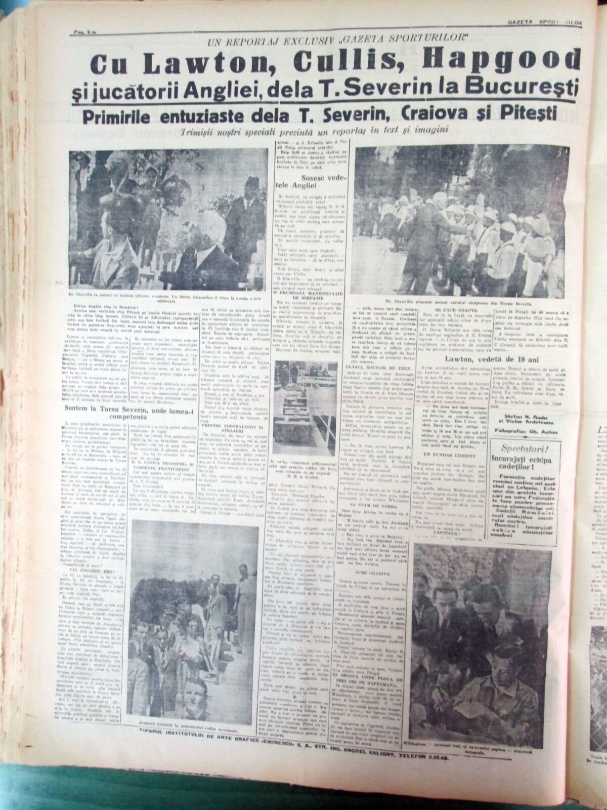 SPECIAL GSP // FOTO Ziua când voievozii fotbalului au descălecat la București » Povestea extraordinară a meciului cu Anglia din 1939