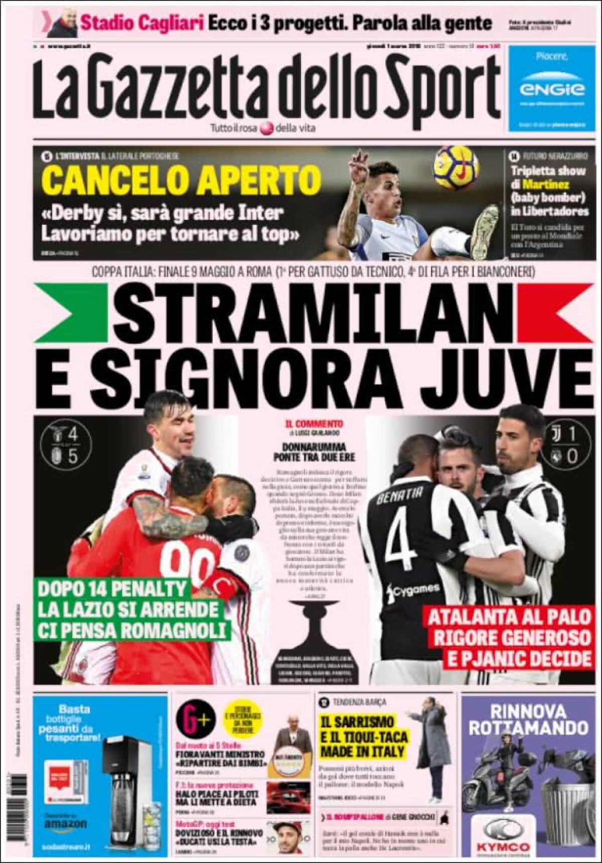 Ce scriu azi ziarele de sport din lume (1 martie 2018)