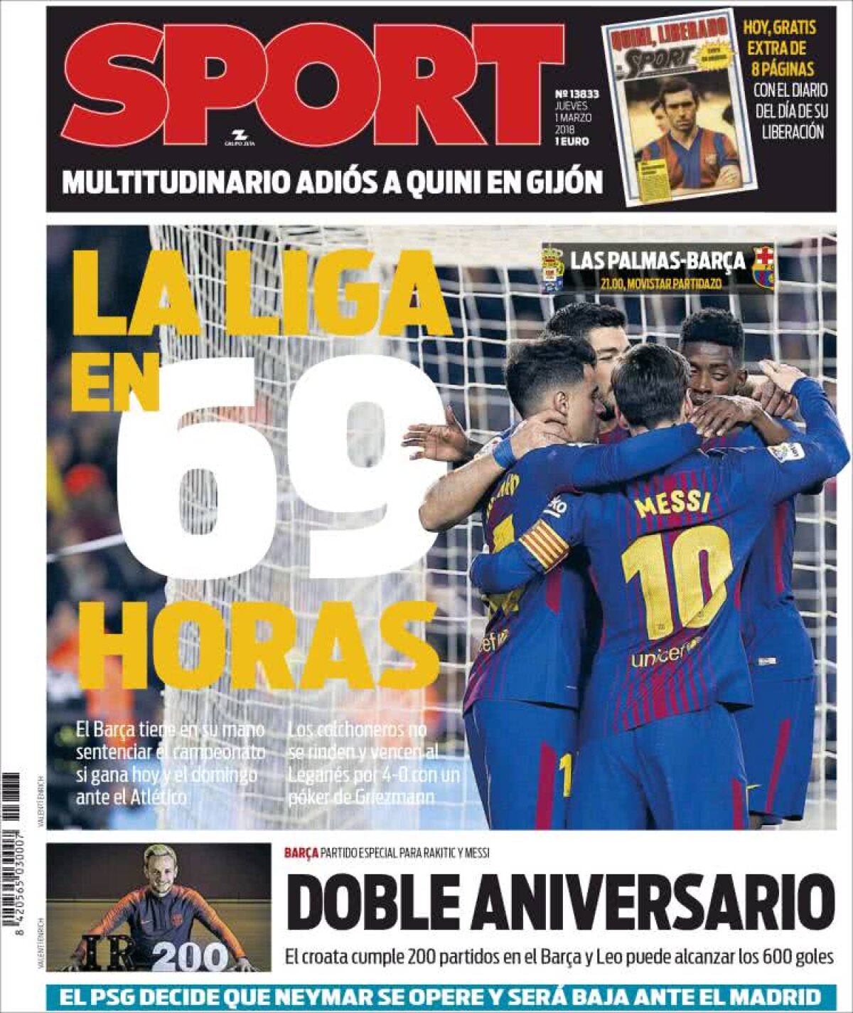 Ce scriu azi ziarele de sport din lume (1 martie 2018)