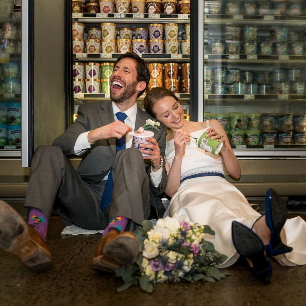 Un cuplu din SUA s-a căsătorit într-un supermarket!