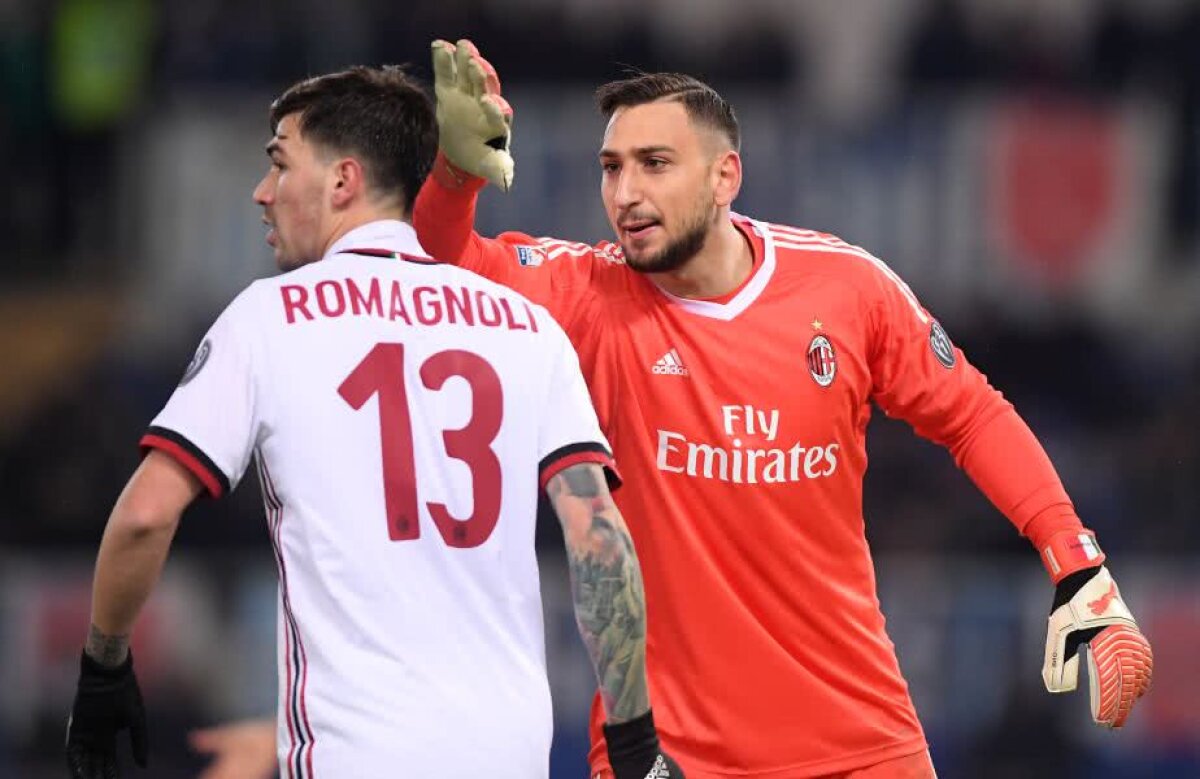 GALERIE FOTO » Agonie și extaz » Romagnoli, eroul Milanului în semifinala cu Lazio, e fan declarat al biancoceleștilor » Ce a făcut după golul cât o finală