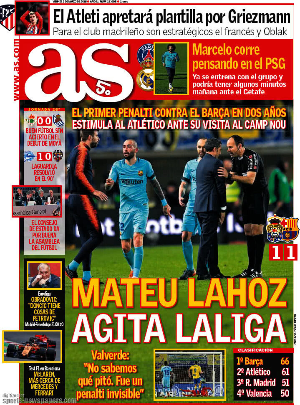 Ce scriu azi ziarele de sport din lume (2 martie 2018)