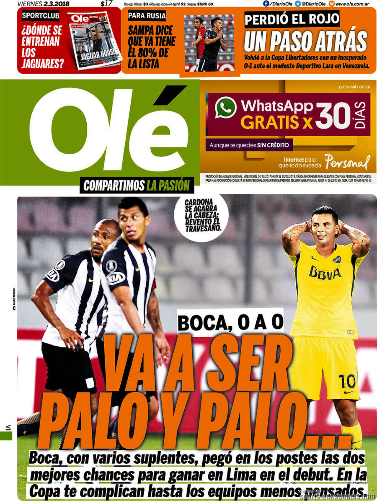 Ce scriu azi ziarele de sport din lume (2 martie 2018)