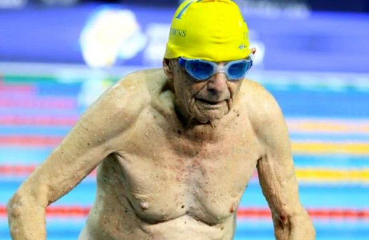 FOTO + VIDEO INCREDIBIL Are 99 de ani, dar a stabilit un record greu de egalat: timpul uluitor scos în proba de 50 de metri 