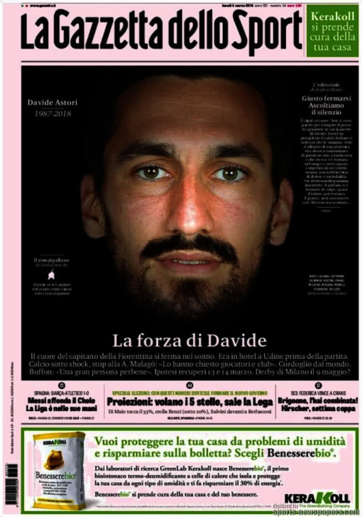 Ce scriu azi ziarele de sport din lume (5 martie 2018)