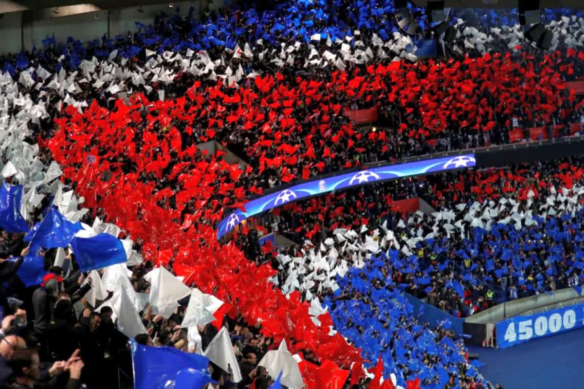 GALERIE FOTO "Împreună vom reuși" » Coregrafie impresionantă pe tot stadionul la PSG - Real Madrid 
