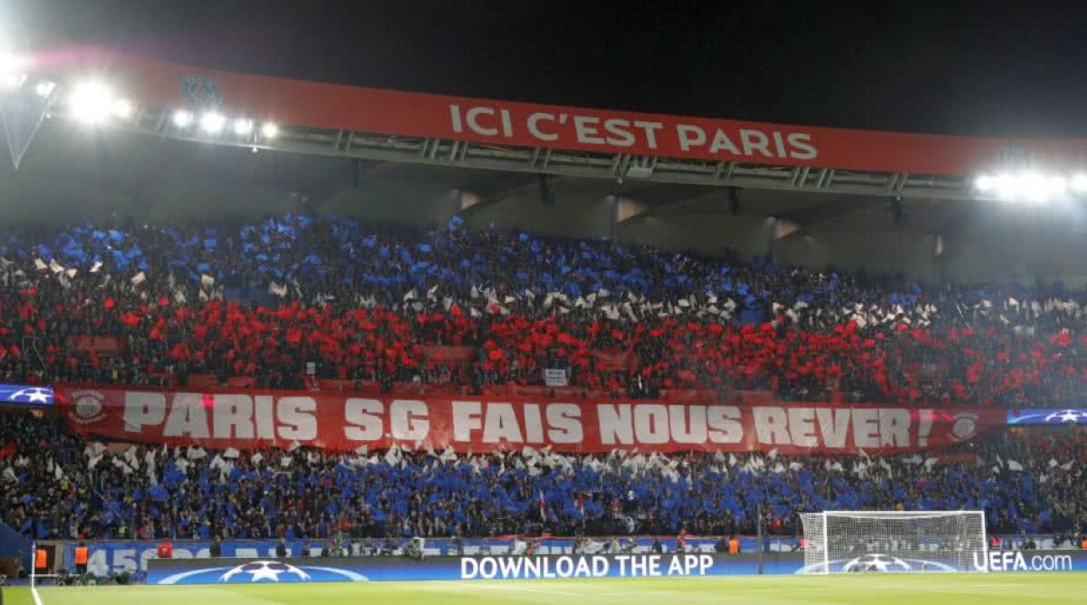 GALERIE FOTO "Împreună vom reuși" » Coregrafie impresionantă pe tot stadionul la PSG - Real Madrid 