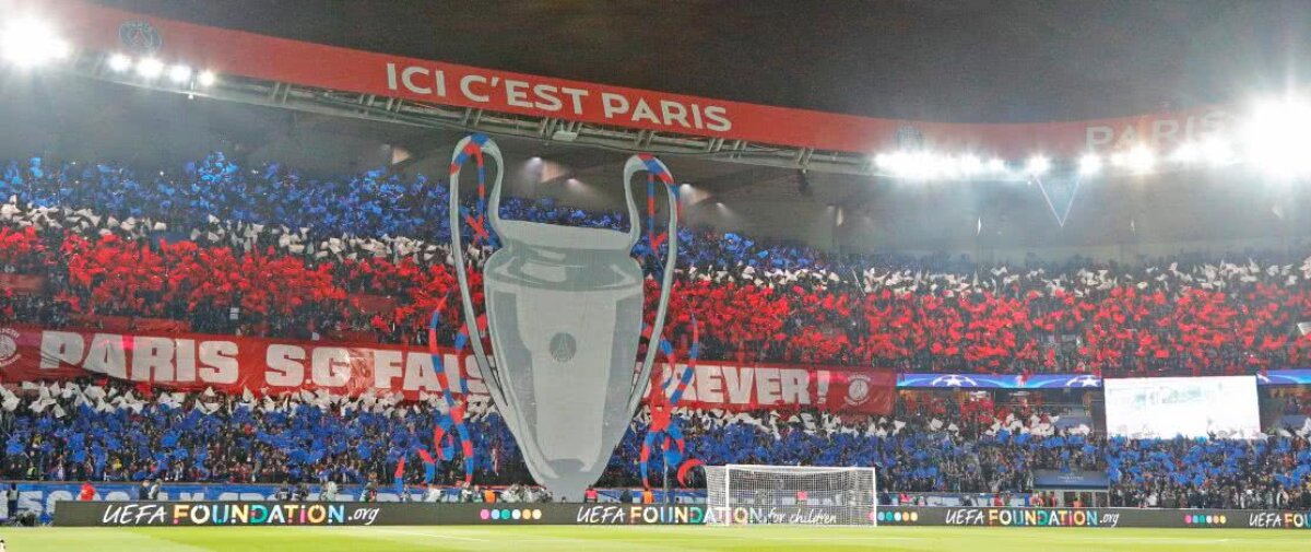 GALERIE FOTO "Împreună vom reuși" » Coregrafie impresionantă pe tot stadionul la PSG - Real Madrid 