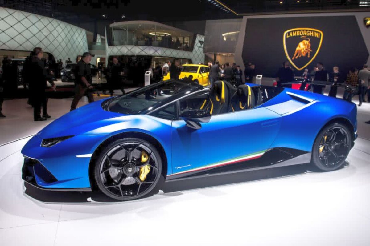 FOTO "Uraganul" Lamborghini a luat fața tuturor la Salonul Auto de la Geneva