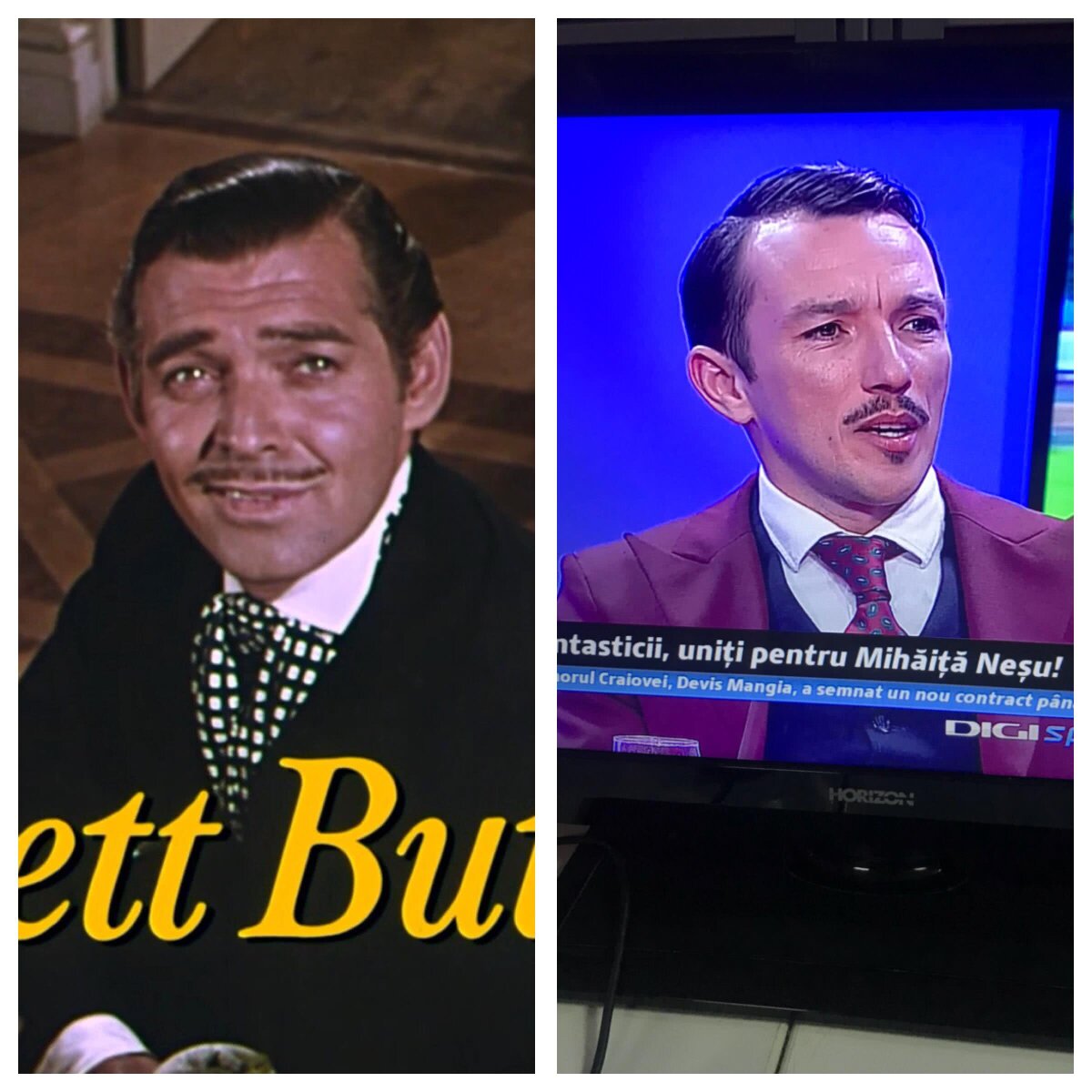 FOTO Cum a apărut George Ogăraru în direct la TV » Rhett Butler sau D'Artagnan? :)