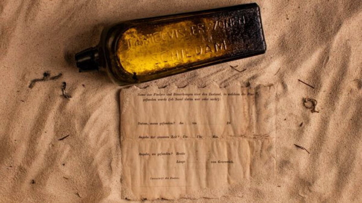 Cea mai veche sticlă cu un mesaj care a fost aruncat mare, găsită în Australia