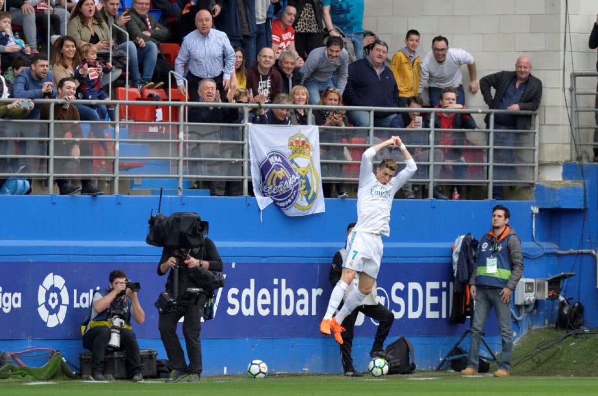 FOTO + VIDEO » Real Madrid s-a impus cu greu în fața lui Eibar, 2-1 » Cristiano Ronaldo a fost din nou erou