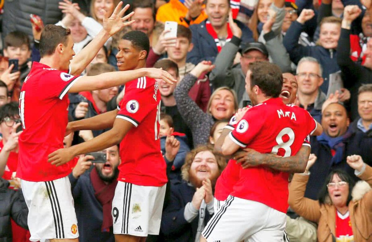 VIDEO + FOTO » Manchester United se impune în fața lui Liverpool, 2-1! Rashford a marcat golurile "diavolilor" » Echipa lui Mourinho se distanțează de rivală