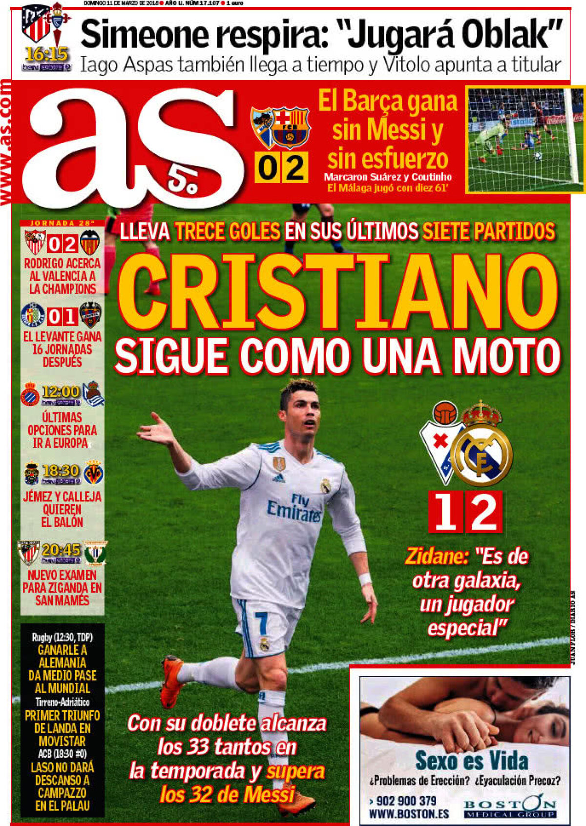 Ce scriu azi ziarele de sport din lume (11 martie 2018)