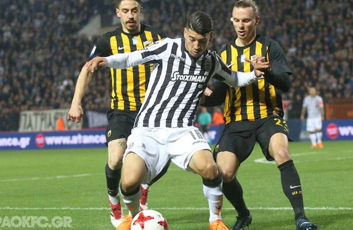 UPDATE/VIDEO + FOTO Din nou haos în Grecia: golul anulat lui Varela a oprit PAOK - AEK Atena în prelungiri! Imagini ȘOCANTE: patronul lui PAOK a intrat pe teren înarmat cu un pistol!
