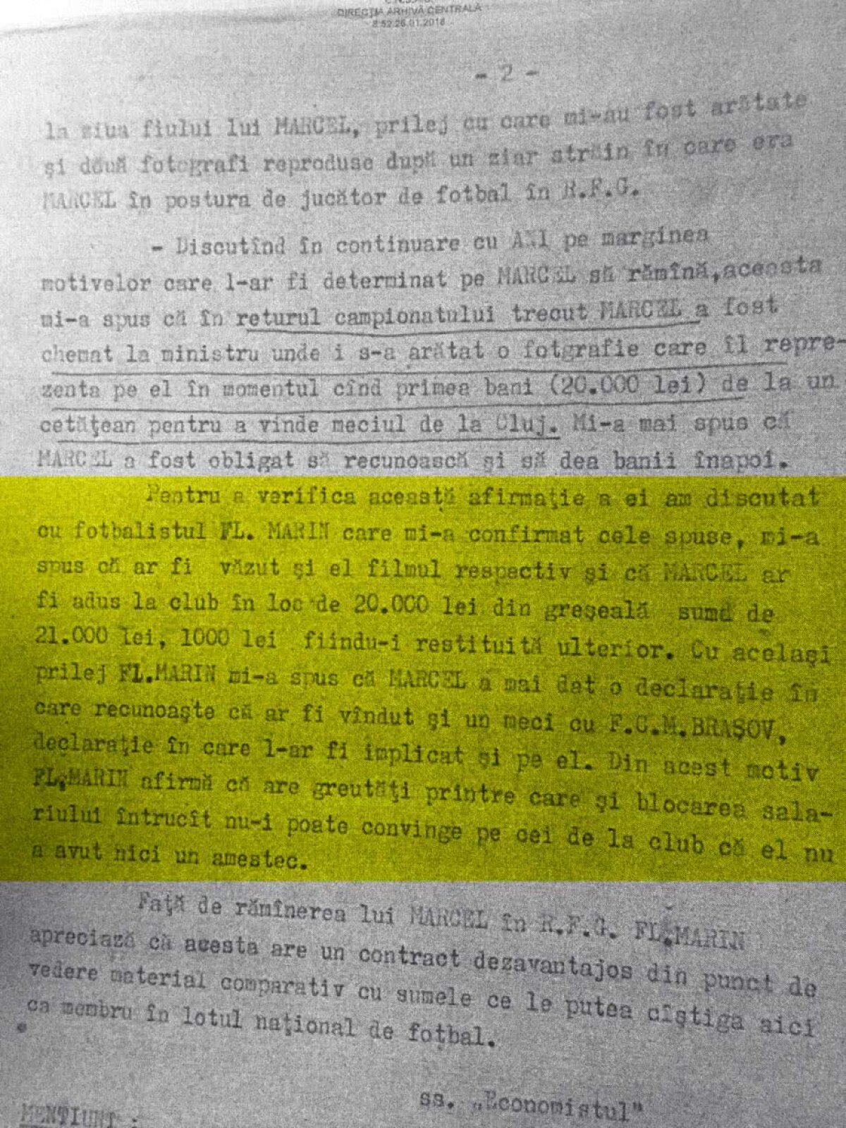 EXCLUSIV Un dinamovist și un coechipier de la Steaua l-au TURNAT pe Marcel Răducanu la Securitate, la blatul din '81! Avem notele informative