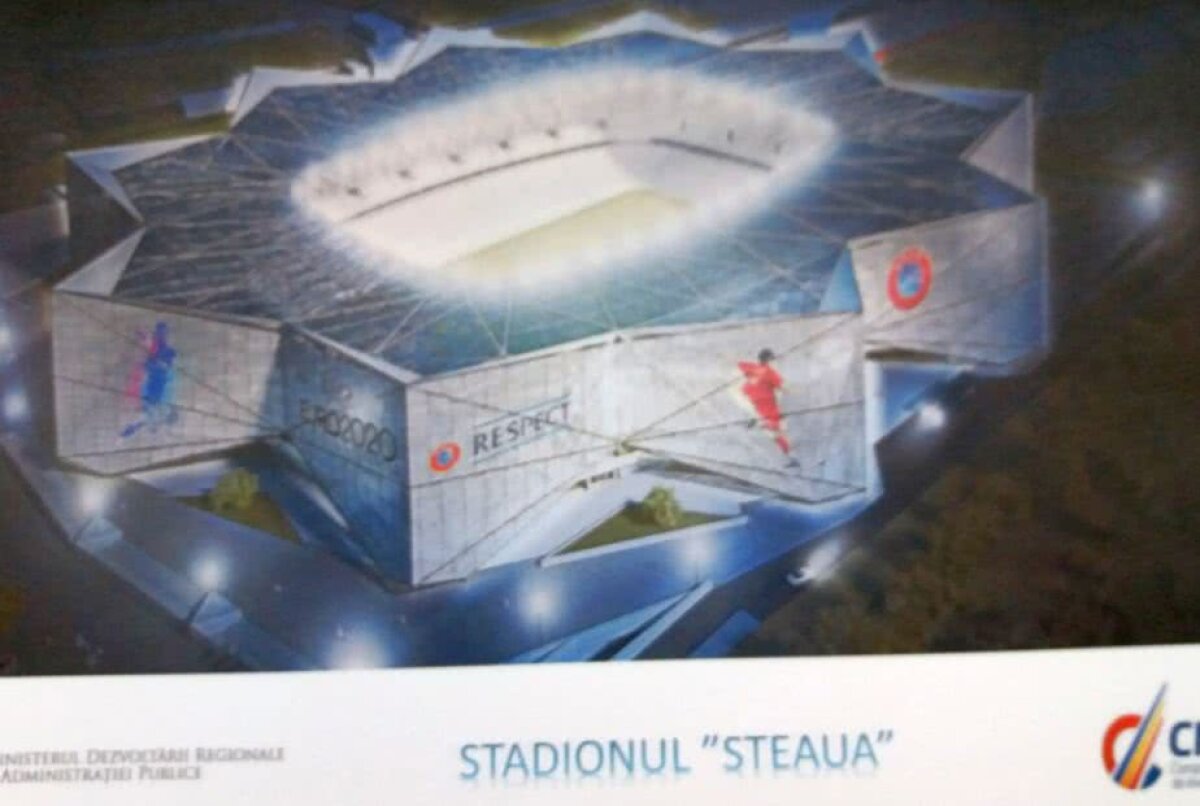 FOTO Veste șoc despre stadionul Dinamo + prima imagine cu noua arenă din Ghencea » Noul Ministru al Sportului și Gică Popescu, detalii vitale despre stadioanele pentru EURO 2020