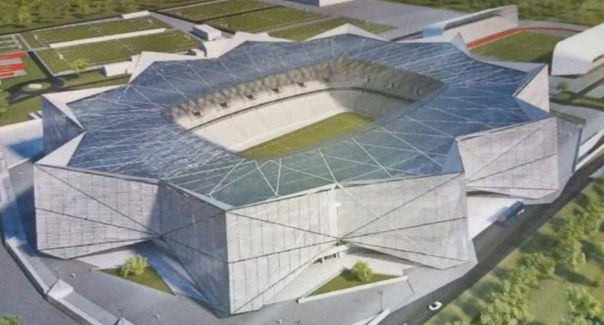 Gluma zilei pe GSP.RO: Gigi Becali poate da în judecată Steaua :D » "Forma noului stadion e copiată din sigla FCSB-ului"