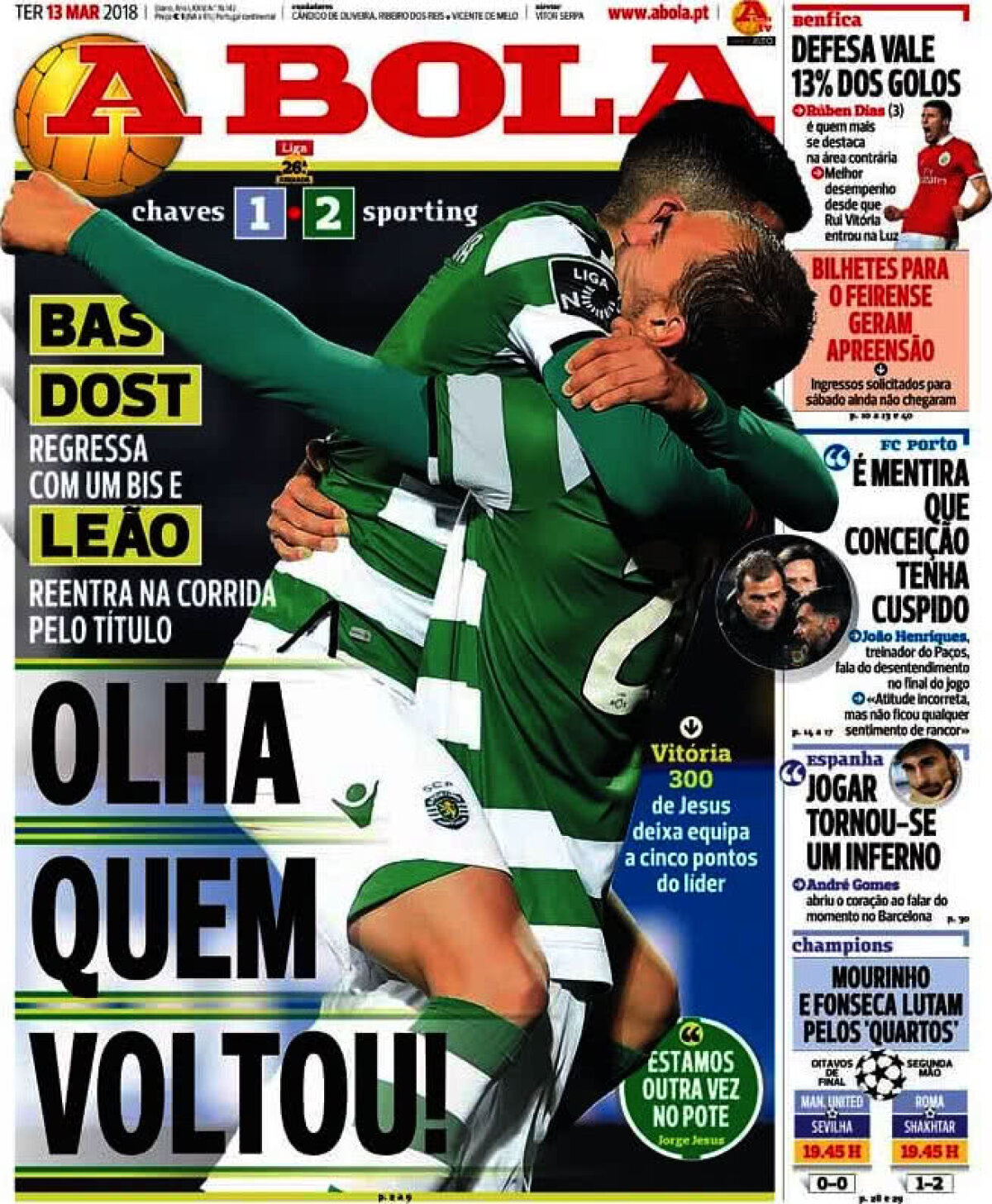 Ce scriu azi ziarele de sport din lume (13 martie 2018)