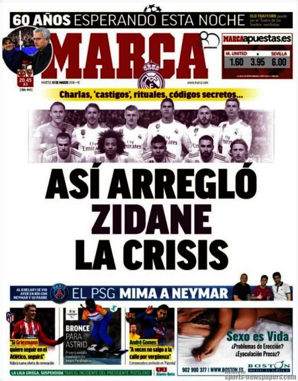 Ce scriu azi ziarele de sport din lume (13 martie 2018)