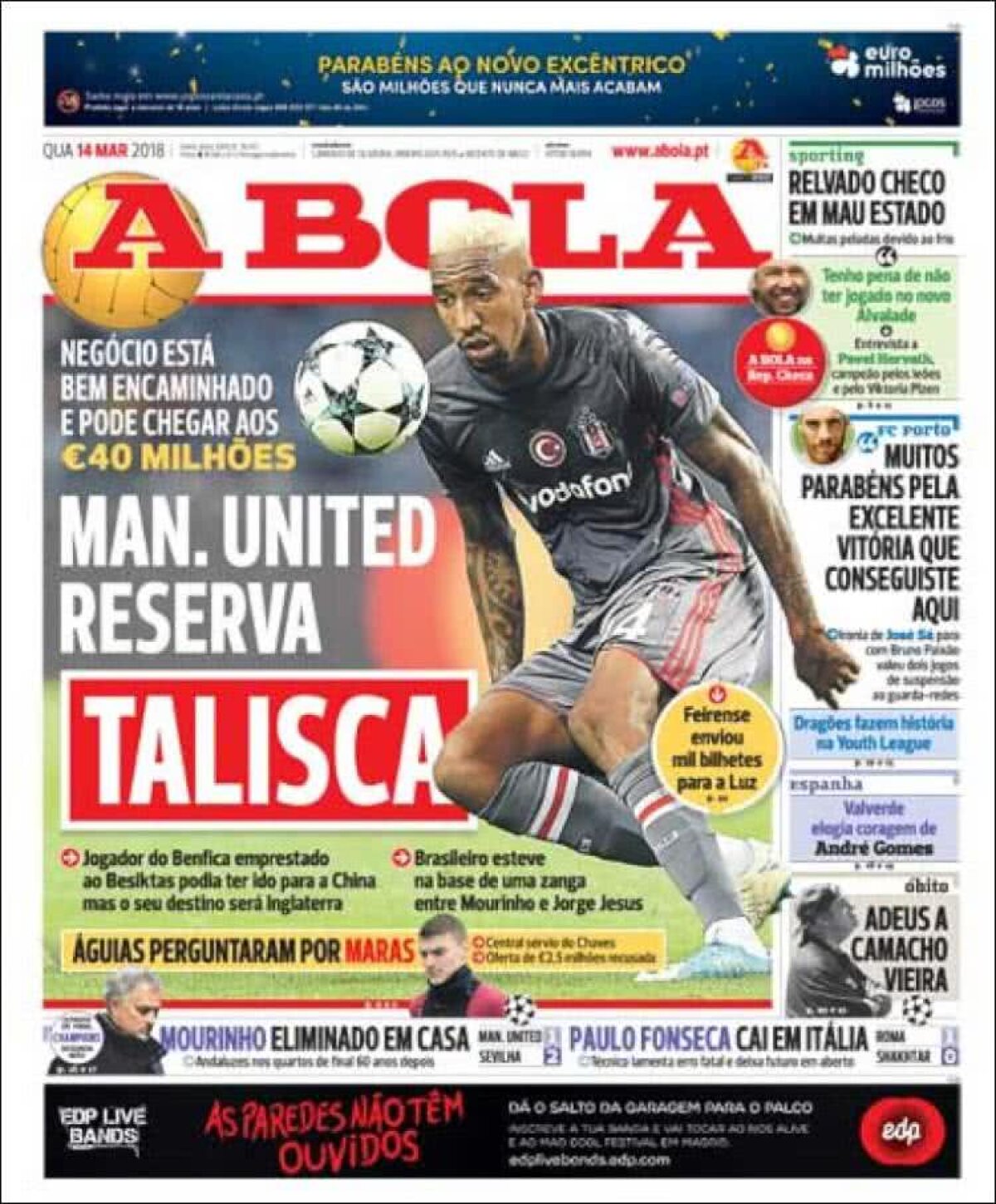 Ce scriu azi ziarele de sport din lume (14 martie 2018)