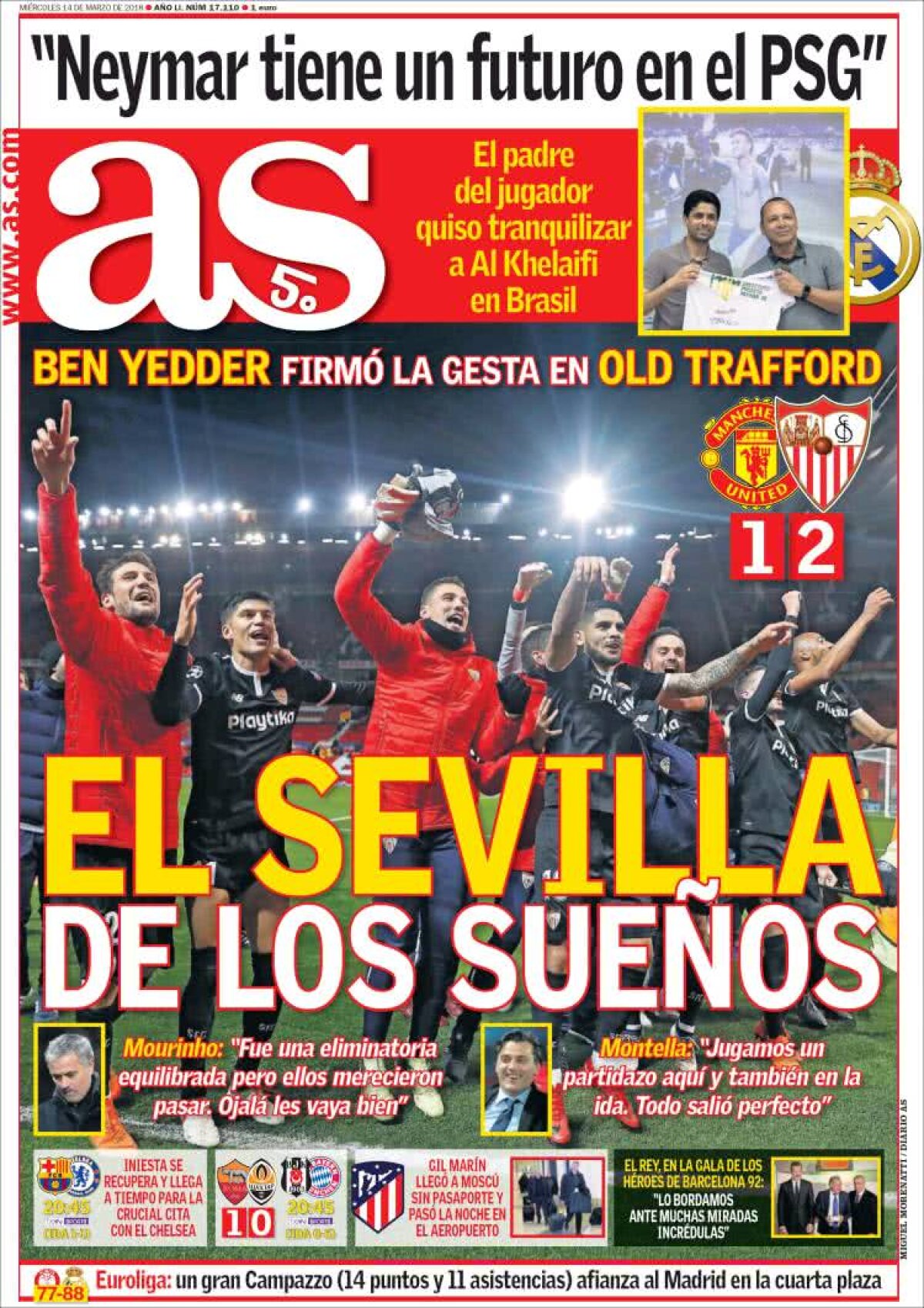 Ce scriu azi ziarele de sport din lume (14 martie 2018)