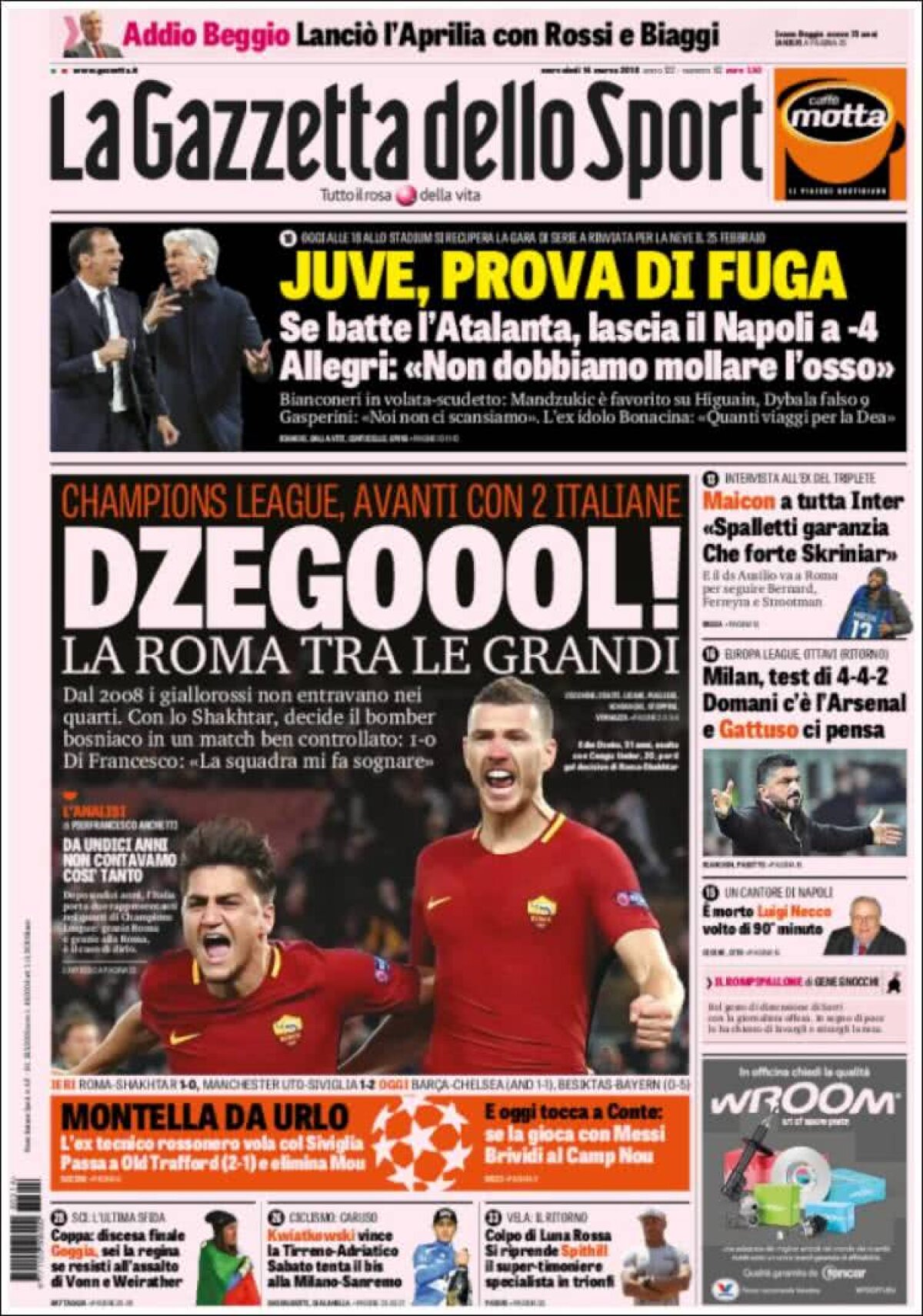 Ce scriu azi ziarele de sport din lume (14 martie 2018)