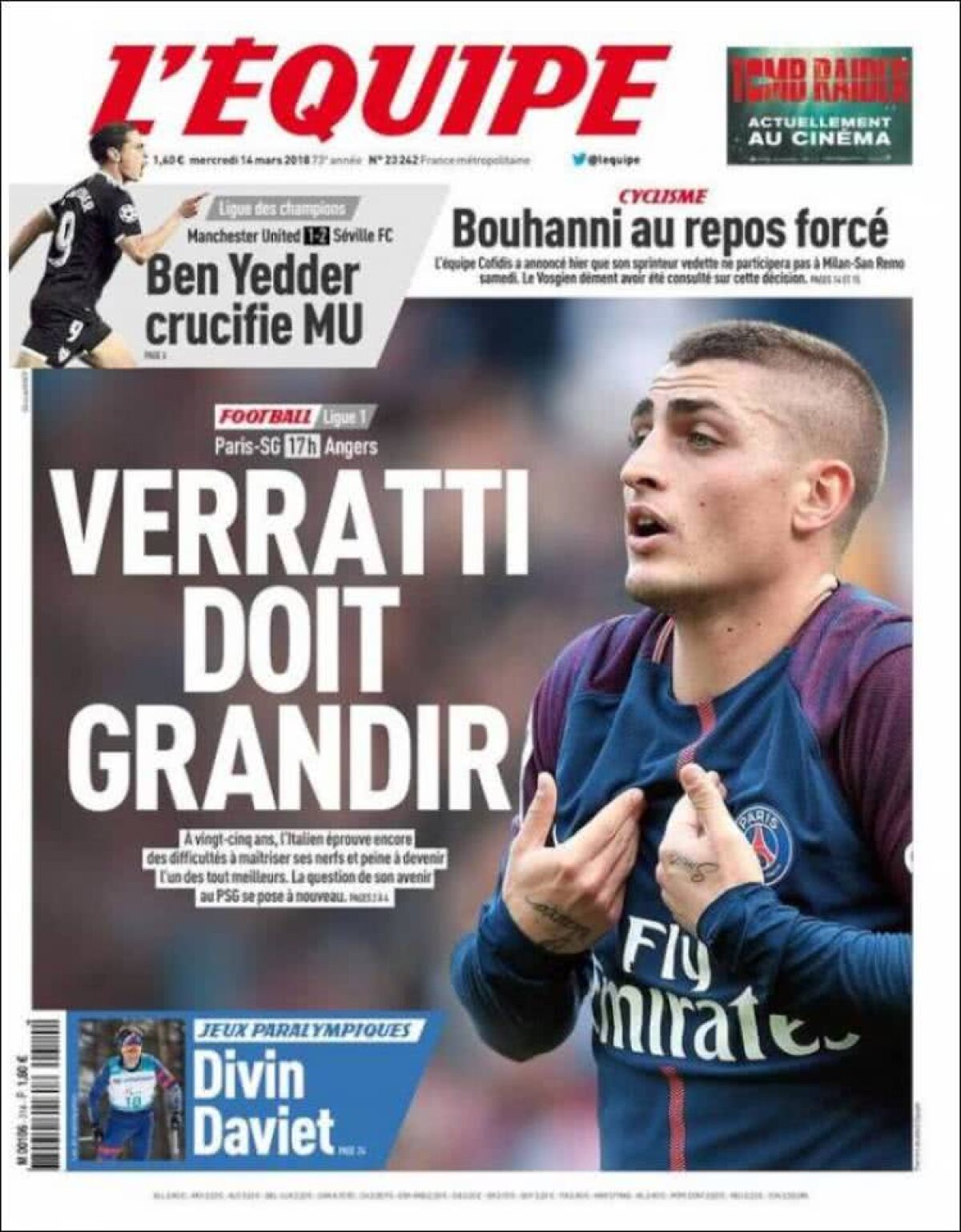 Ce scriu azi ziarele de sport din lume (14 martie 2018)