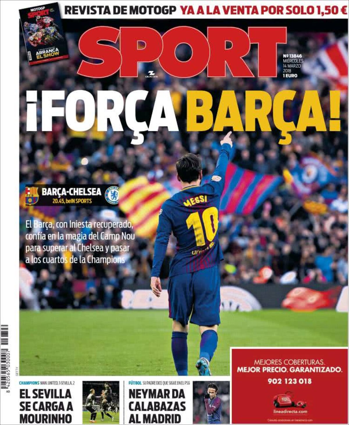 Ce scriu azi ziarele de sport din lume (14 martie 2018)