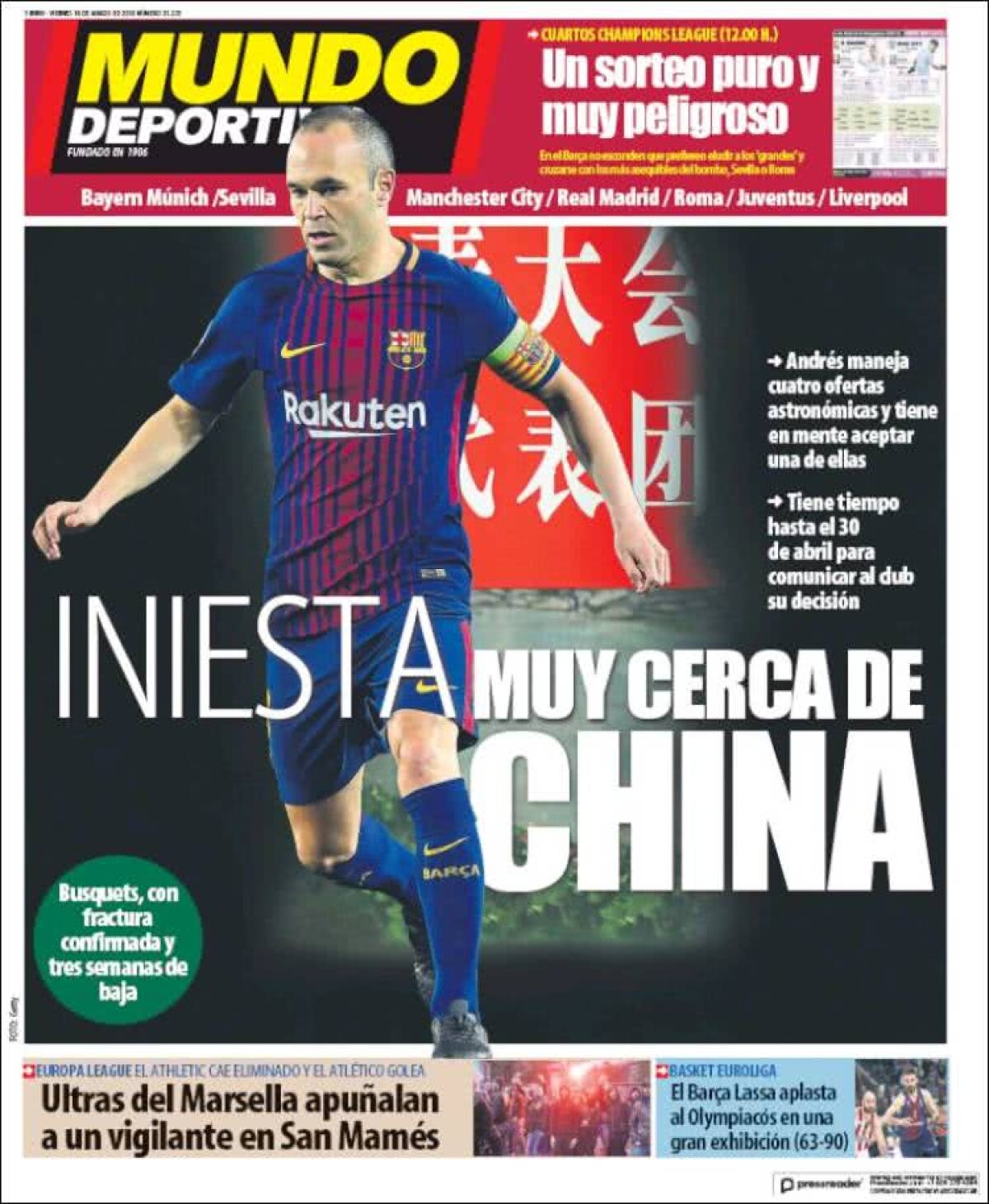 Ce scriu azi ziarele de sport din lume (16 martie 2018)