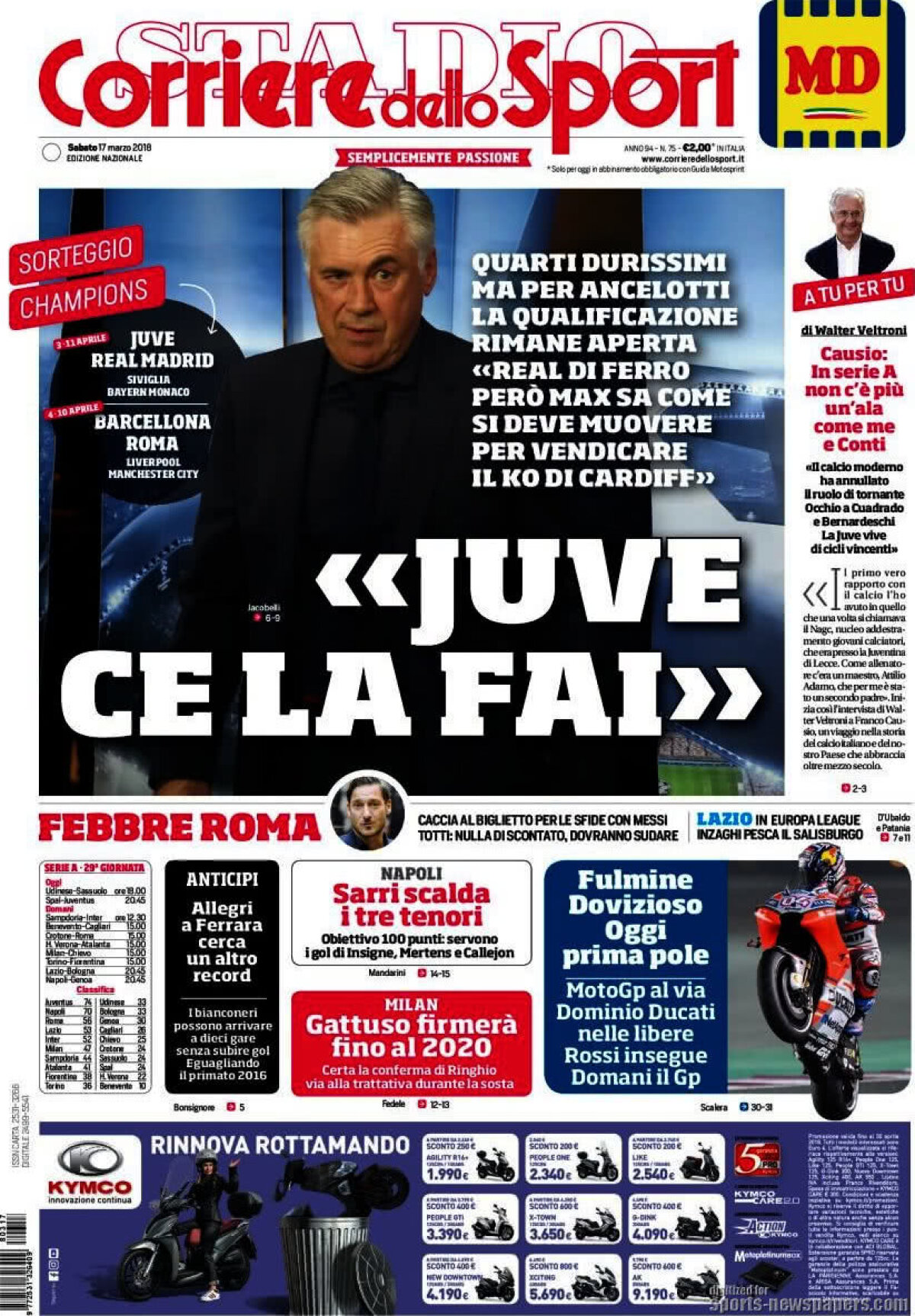 Ce scriu azi ziarele de sport din lume (17 martie 2018)