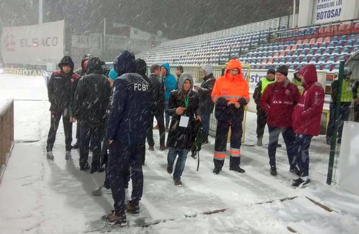 FC Botoșani - Dinamo a fost amânat din cauza zăpezii! Când s-ar putea juca + primele reacții